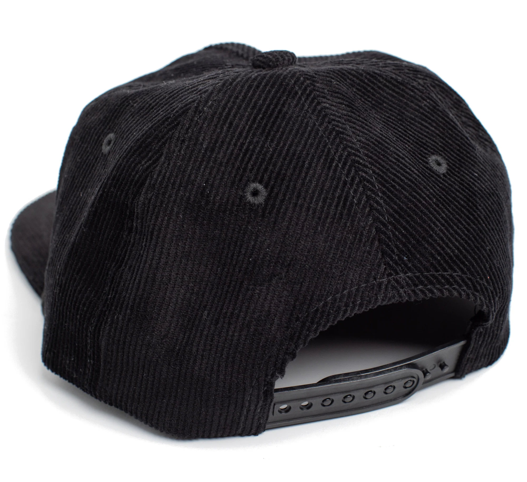 Renegade® Rope Corduroy Snapback Cap - Black/Silver - Image 4