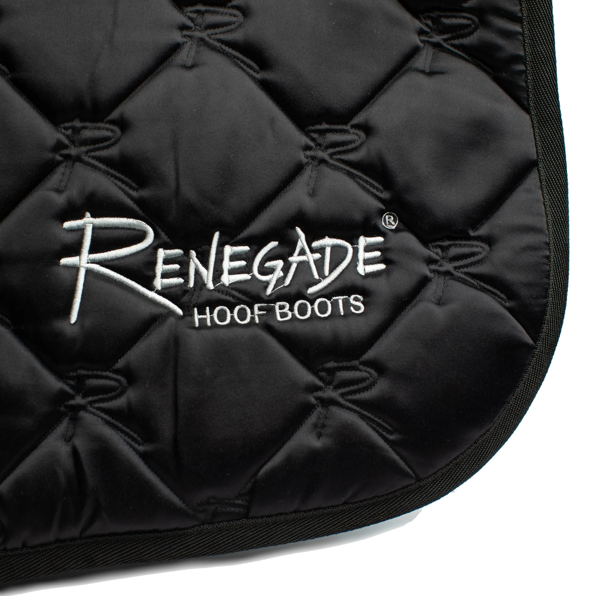 Renegade® Dressage English Saddle Pad - Black Satin - Image 2