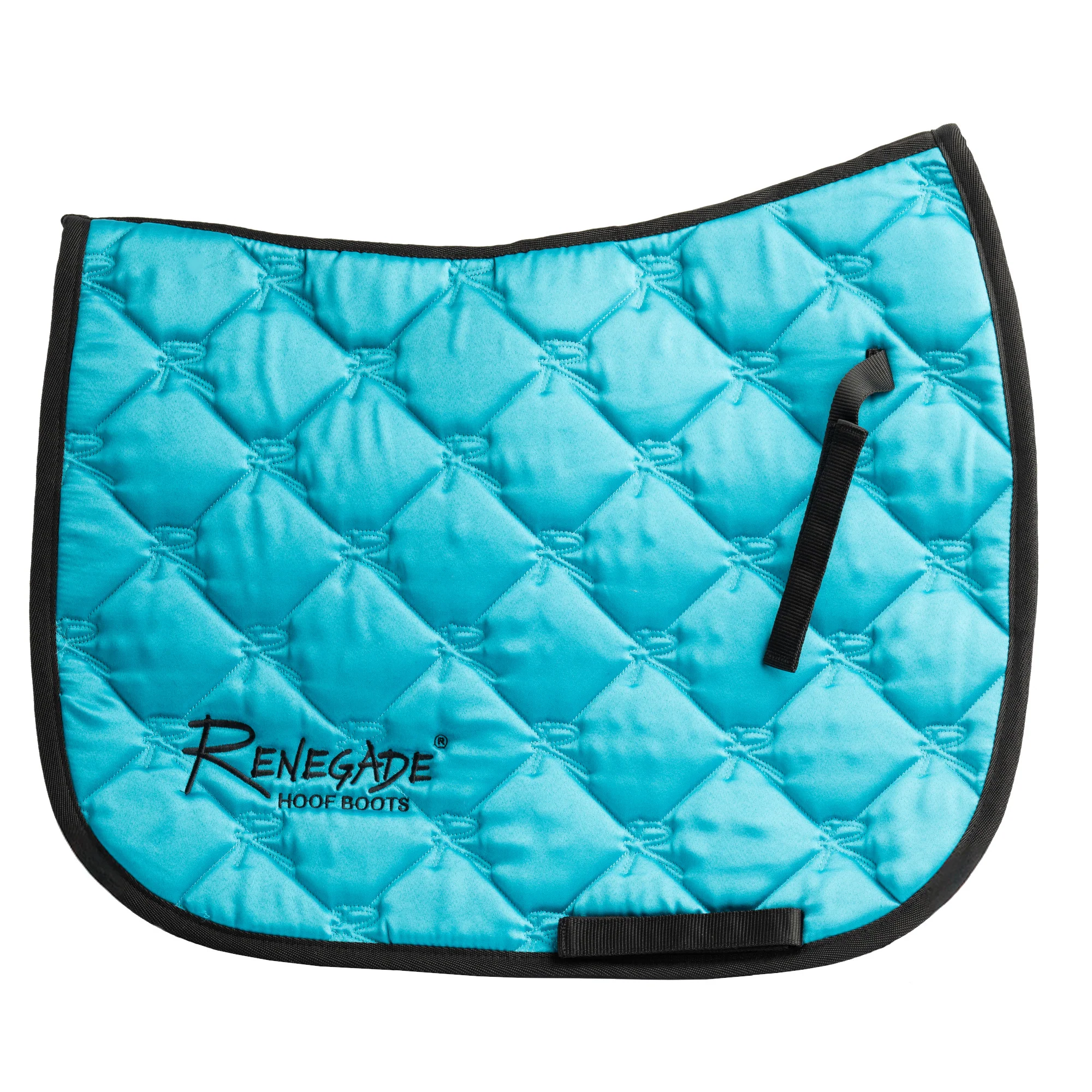 Renegade® Universal English Saddle Pad - Turquoise/Black Trim - Image 3