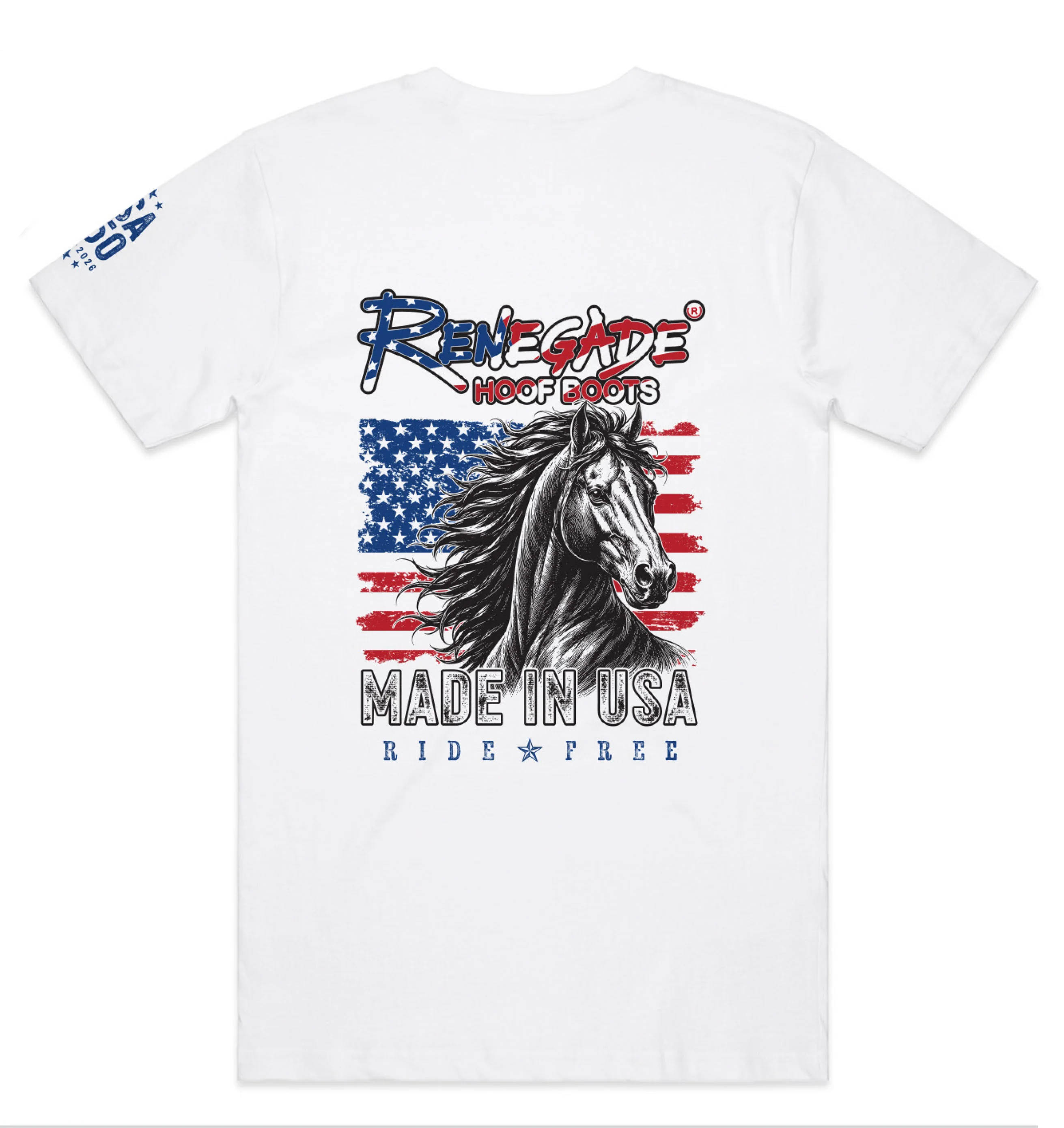 Renegade T-Shirt: USA 250 White - Image 5